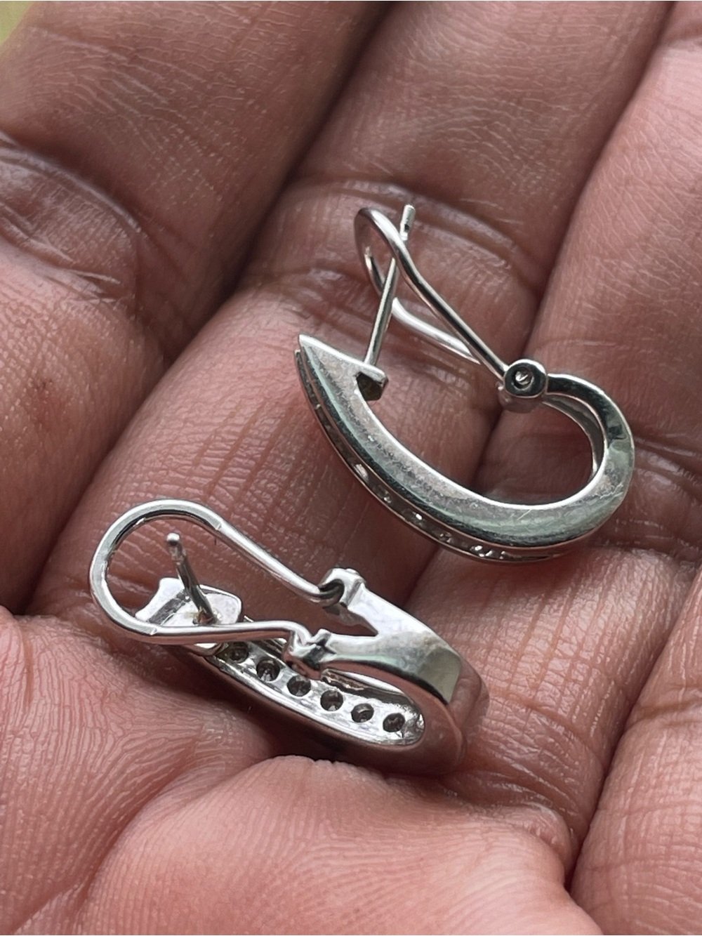 Real! 14kt Gold Diamonds Earrings - Picture 14 of 14